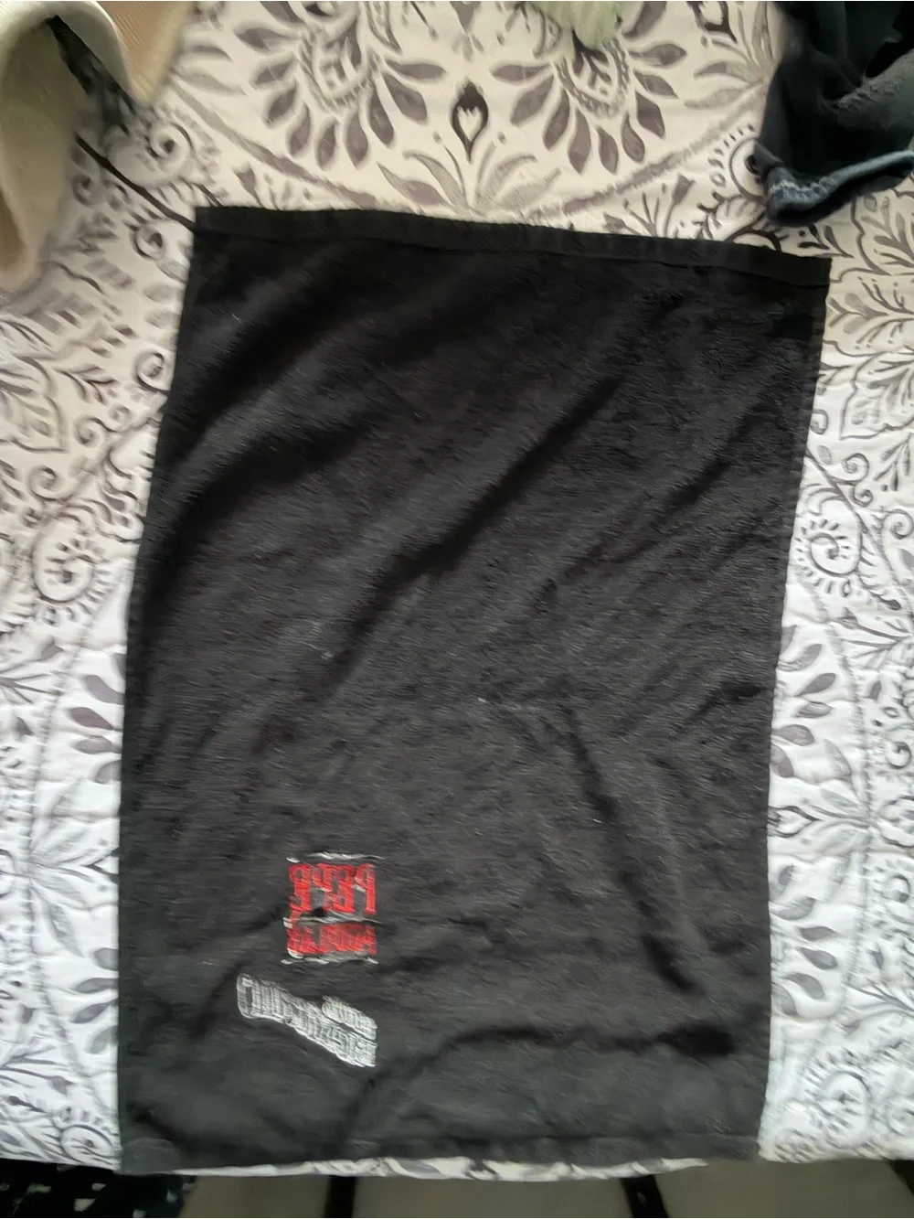 Pepe Aguilar, concert souvenir, black Towel - 100% Mexicano Embroider.